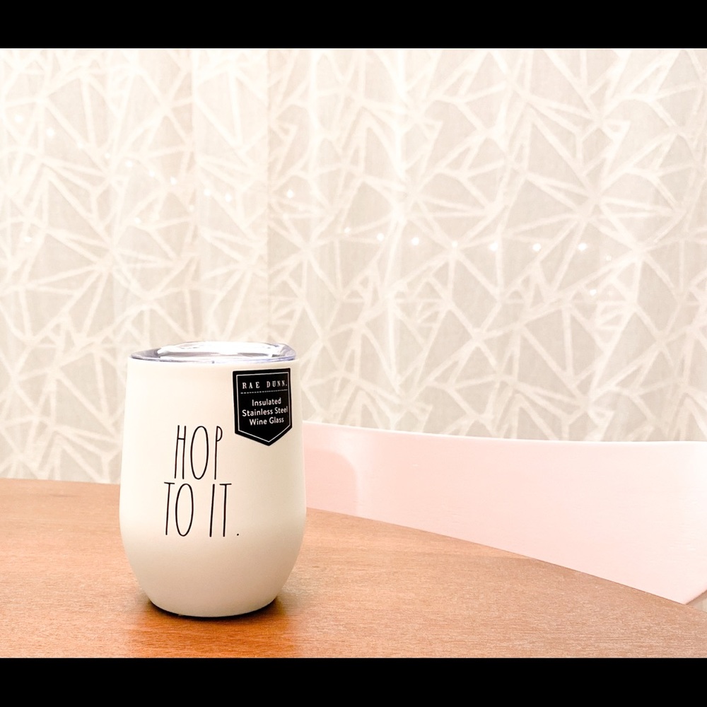 Hop To It Rae Dunn Stainless Steel Wine Tumbler
